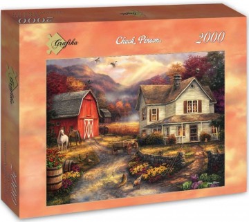 Puzzelwereld legpuzzel grafika 763 relaxing on the farm 2000 stukjes d