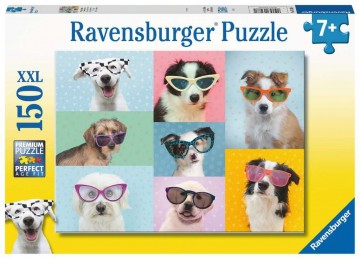 Puzzelwereld legpuzzel grappige honden ravensburger 132881 150 stukjes d