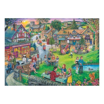 Puzzelwereld legpuzzel house of puzzles 7433 sixties green 250xl stukjes p