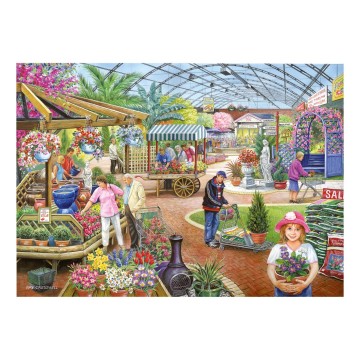 Puzzelwereld legpuzzel house of puzzles 7464 at the garden centre 500 stukjes p