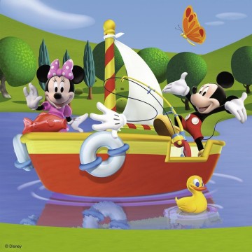Puzzelwereld legpuzzel iedereen houdt van mickey ravensburger 92475 3x49 stukjes p2