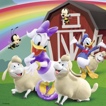 Puzzelwereld legpuzzel iedereen houdt van mickey ravensburger 92475 3x49 stukjes p3