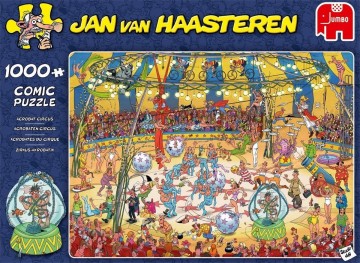 Puzzelwereld legpuzzel jan van haasteren acrobaten circus puzzel   1000 stukjes f