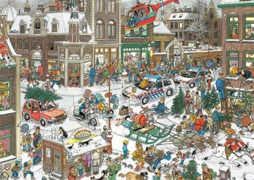 Puzzelwereld legpuzzel jan van haasteren kerstmis puzzel   1000 stukjes p