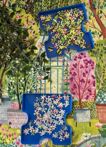 Puzzelwereld legpuzzel jig  puz 80001 set van 6 sorteerbakjes  stukjes d3