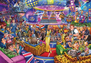 Puzzelwereld legpuzzel jumbo 00019 wasgij mystery 25 eurosound contest 1000 stukjes p