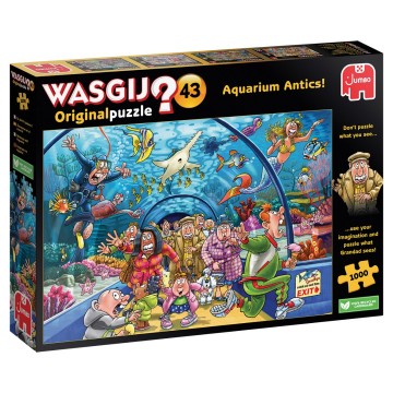 Puzzelwereld legpuzzel jumbo 00020 wasgij original 43 aquarium antics 1000 stukjes l