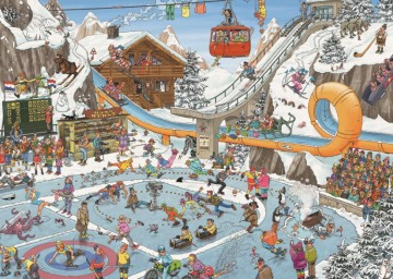 Puzzelwereld legpuzzel jumbo 19065 de winterspelen 1000 stukjes P