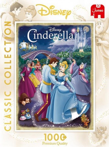 Puzzelwereld legpuzzel jumbo 19485 cinderella 1000 stukjes F