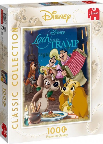 Puzzelwereld legpuzzel jumbo 19486 lady en the tramp 1000 stukjes L