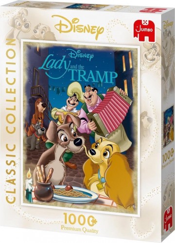Puzzelwereld legpuzzel jumbo 19486 lady en the tramp 1000 stukjes R