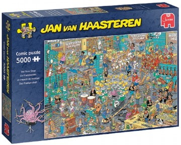 Puzzelwereld legpuzzel jumbo 20050 de muziekwinkel 5000 stukjes l