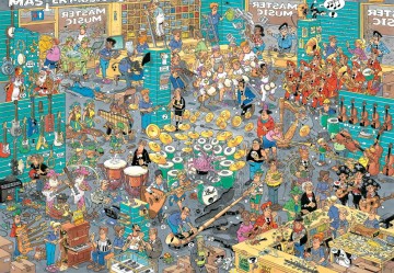 Puzzelwereld legpuzzel jumbo 20050 de muziekwinkel 5000 stukjes