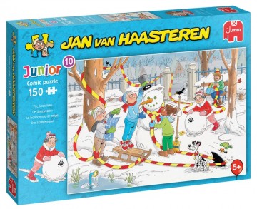 Puzzelwereld legpuzzel jumbo jan van haasteren  jvh junior de sneeuwpop 150 stukjes 20081 l
