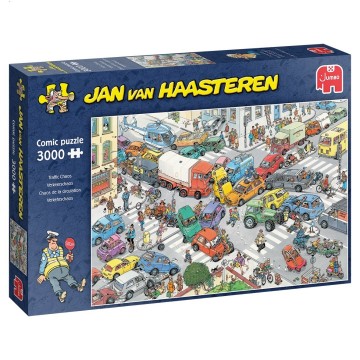 Puzzelwereld legpuzzel jumbo jan van haasteren  verkeerschaos 3000 stukjes 20074 l
