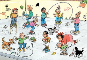 Puzzelwereld legpuzzel jumbo junior 20061 speelkwartiertje 240 stukjes P