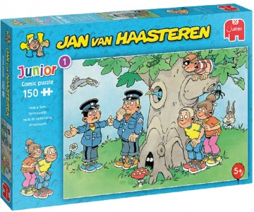 Puzzelwereld legpuzzel jumbo junior 20058 verstoppertje 150 stukjes L