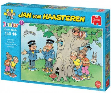 Puzzelwereld legpuzzel jumbo junior 20058 verstoppertje 150 stukjes R