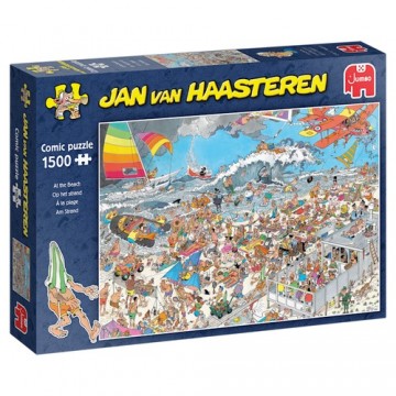 Puzzelwereld legpuzzel jumbo op het strand 1500 stukjes l