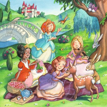 Puzzelwereld legpuzzel kleine prinsessen ravensburger 55647 3x49 stukjes p1