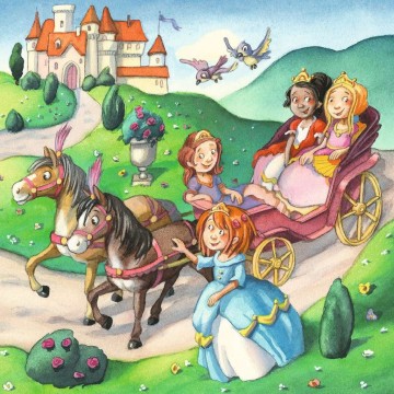 Puzzelwereld legpuzzel kleine prinsessen ravensburger 55647 3x49 stukjes p3