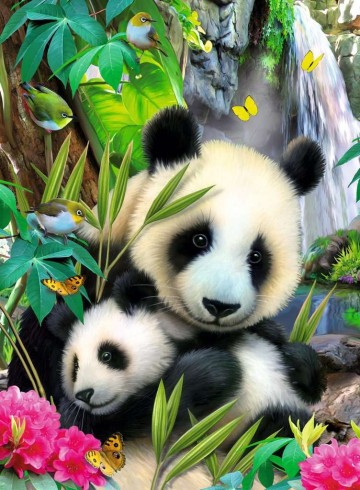 Puzzelwereld legpuzzel lieve panda ravensburger 130658 300 stukjes p