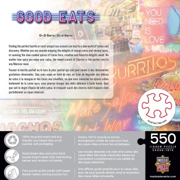 Puzzelwereld legpuzzel master pieces 32115 good eats   en el barrio 550 stukjes a