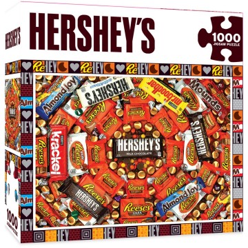 Puzzelwereld legpuzzel master pieces 71688 hersheys swirl   chocolate collage 1000 stukjes d