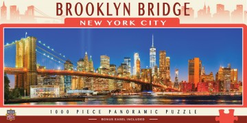Puzzelwereld legpuzzel master pieces 71979 city panoramics   brooklyn bridge 1000 stukjes d