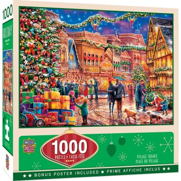Puzzelwereld legpuzzel masterpieces 71983 Holiday Village Square 1000 stukjes L