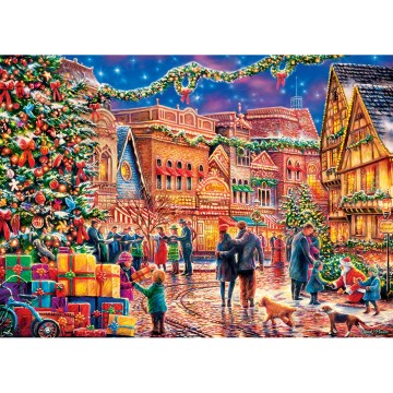 Puzzelwereld legpuzzel masterpieces 71983 Holiday Village Square 1000 stukjes P