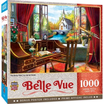 Puzzelwereld legpuzzel masterpieces 72106 The Study View 1000 stukjes L the study view 1000