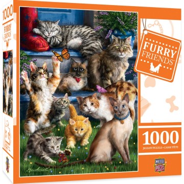 Puzzelwereld legpuzzel masterpieces 71909 Butterfly Chasers 1000 stukjes L