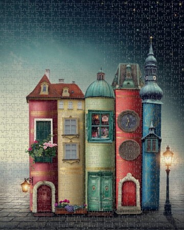 Puzzelwereld legpuzzel nova 41006 boeken 1000 stukjes d