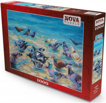 Puzzelwereld legpuzzel nova 41089 duiven 1000 stukjes r