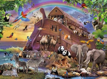Puzzelwereld legpuzzel onderweg met de ark  ravensburger 100385 150 stukjes p