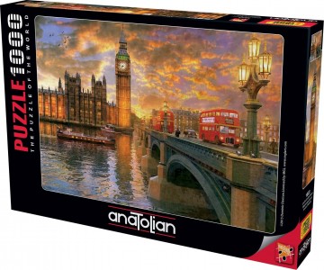 Puzzelwereld legpuzzel anatolian 1023 Westminster Sunset 1000 stukjes R