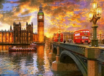 Puzzelwereld legpuzzel anatolian 1023 Westminster Sunset 1000 stukjes P