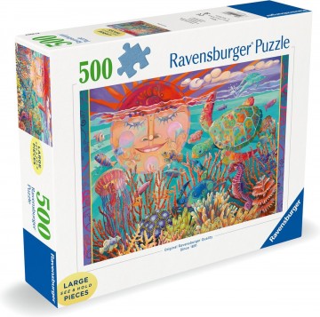 Puzzelwereld legpuzzel ravensburger 10036 sun and sea  500xl stukjes l