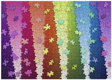 Puzzelwereld legpuzzel ravensburger 10272 karen puzzles   colour by colour  1000 stukjes p