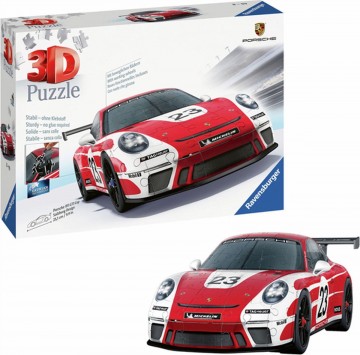 Puzzelwereld legpuzzel ravensburger 115587 porsche 911 gt3 cup  153 stukjes d1