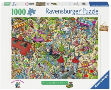 Puzzelwereld legpuzzel ravensburger 11651 holliday resort 4 amusement park  1000 stukjes f
