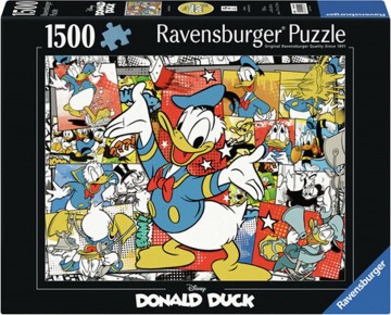 Puzzelwereld legpuzzel ravensburger 12207 donald duck  1500 stukjes f