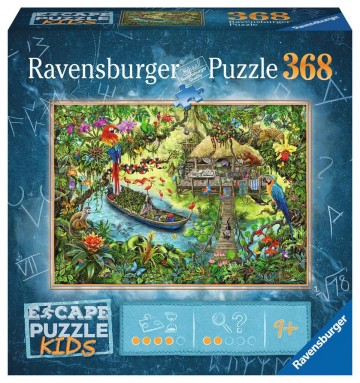 Puzzelwereld legpuzzel ravensburger 129348 escape kids jungle 368 stukjes F