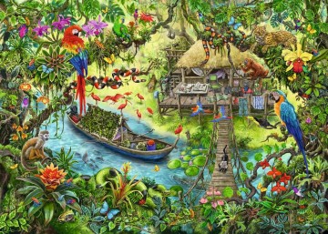 Puzzelwereld legpuzzel ravensburger 129348 escape kids jungle 368 stukjes P