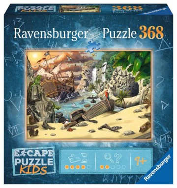Puzzelwereld legpuzzel ravensburger 129560 escape kids pirates 368 stukjes F
