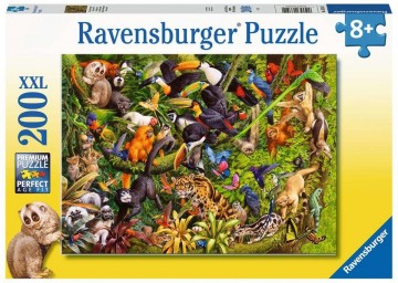 Puzzelwereld legpuzzel ravensburger 133512 bonte jungle  200 stukjes f