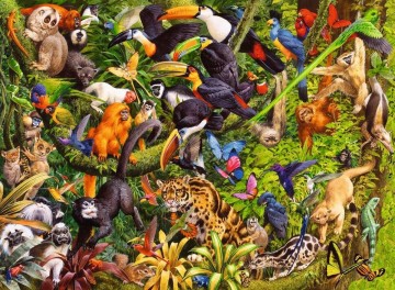 Puzzelwereld legpuzzel ravensburger 133512 bonte jungle  200 stukjes p