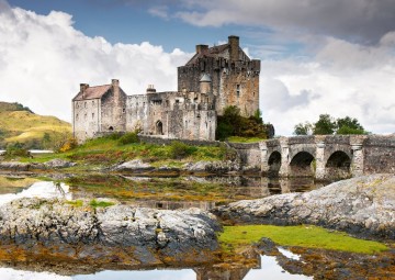 Puzzelwereld legpuzzel ravensburger 13372 eilean donan castle scotland  1000 stukjes p