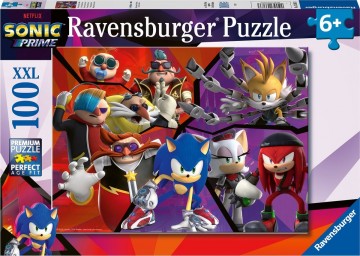 Puzzelwereld legpuzzel ravensburger 133833 sonic prime  100 stukjes f